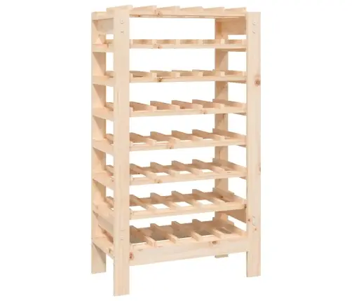 Vīna Pudeļu Plaukts, 61,5X30X107,5 Cm, Priedes Masīvkoks Vidaxl