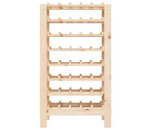 Vīna Pudeļu Plaukts, 61,5X30X107,5 Cm, Priedes Masīvkoks Vidaxl