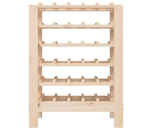 Vyno Butelių Stovas, 61,5X30X82cm Pušies Medienos Masyvas