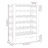 Vyno Butelių Stovas, 61,5X30X82cm Pušies Medienos Masyvas