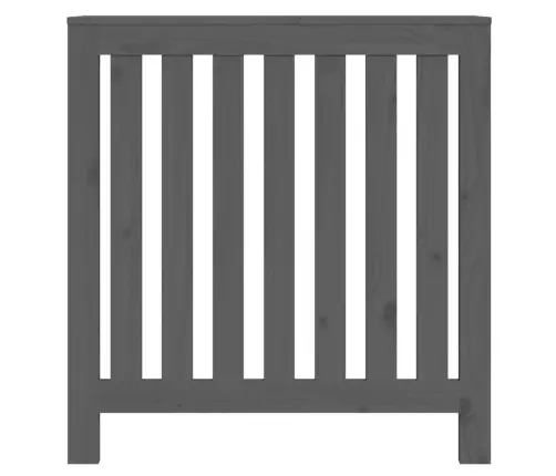 Radiatora Pārsegs, Pelēks, 79,5X19X84 Cm, Priedes Masīvkoks Vidaxl