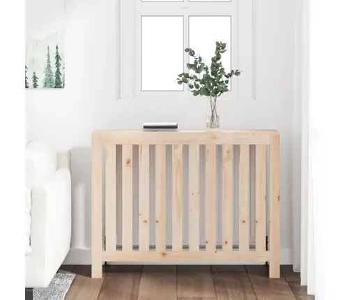 Radiatora Pārsegs, 108,5X19X84 Cm, Priedes Masīvkoks Vidaxl