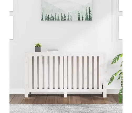 Radiatora Pārsegs, 153X19X84 Cm, Priedes Masīvkoks Vidaxl