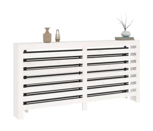 Radiatora Pārsegs, Balts, 169X19X84 Cm, Priedes Masīvkoks Vidaxl