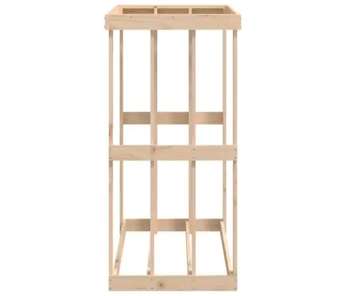 Lauko Malkų Laikiklis, 108X52X106cm Pušies Medienos Masyvas