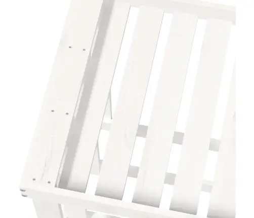 Āra Malkas Plaukts, Balts, 108X52X74 Cm, Priedes Masīvkoks Vidaxl