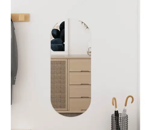 Sieninis Veidrodis, 25X60cm Stiklas, Ovalo Formos