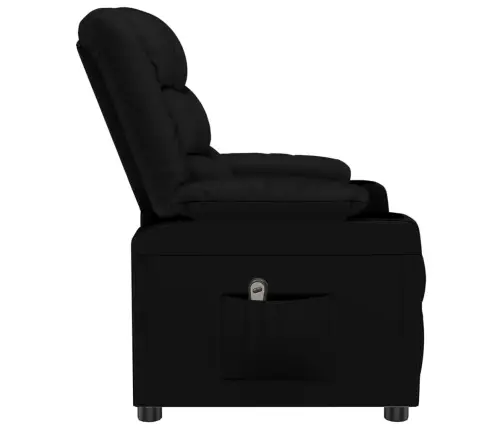 Elektrisks Atpūtas Krēsls, Atgāžams, Melna Mākslīgā Āda Vidaxl