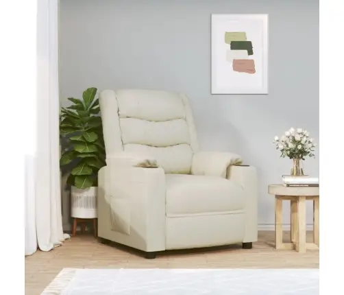 Elektriline Tugitool, Kreemjas, Kunstnahk