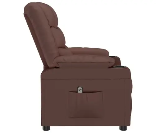 Elektrisks Atpūtas Krēsls, Brūna Mākslīgā Āda Vidaxl