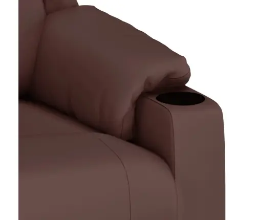 Elektrisks Atpūtas Krēsls, Brūna Mākslīgā Āda Vidaxl