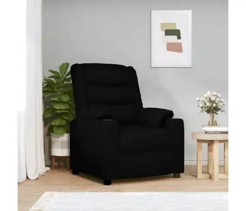 Püsti Tõusmist Toetav Tool, Must, Kunstnahk