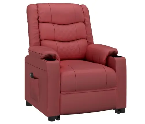 Atsistojantis Krėslas, Raudonojo Vyno Spalvos, Dirbtinė Oda