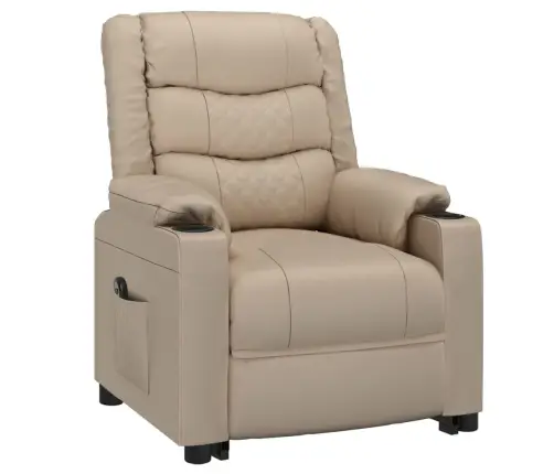 Atsistojantis Krėslas, Kapučino Spalvos, Dirbtinė Oda