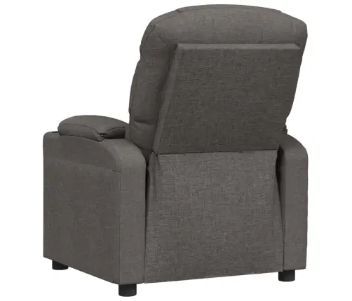 Elektrinis Atlošiamas Krėslas, Tamsiai Pilkos Spalvos, Audinys