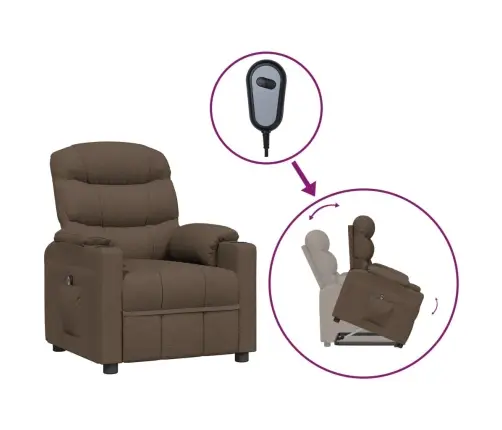 Püsti Tõusmist Toetav Tugitool, Pruun, Kangas