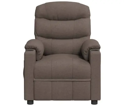 Atpūtas Krēsls, Paceļams, Pelēkbrūns Audums Vidaxl