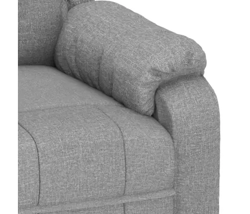 Elektrisks Atpūtas Krēsls, Atgāžams, Gaiši Pelēks Audums Vidaxl