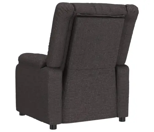 Elektrisks Atpūtas Krēsls, Atgāžams, Tumši Brūns Audums Vidaxl