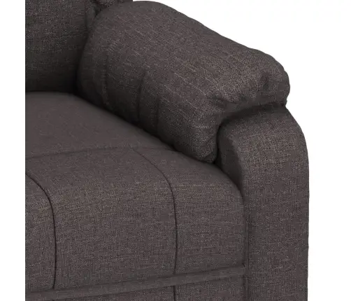 Elektrisks Atpūtas Krēsls, Atgāžams, Tumši Brūns Audums Vidaxl