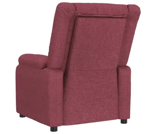 Elektrisks Masāžas Krēsls, Vīnsarkans Audums Vidaxl