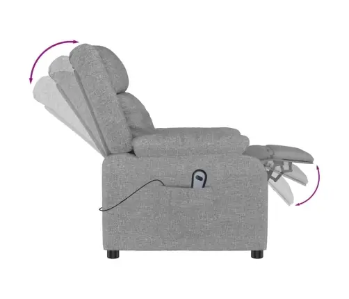 Atsistojantis Krėslas, Šviesiai Pilkos Spalvos, Audinys