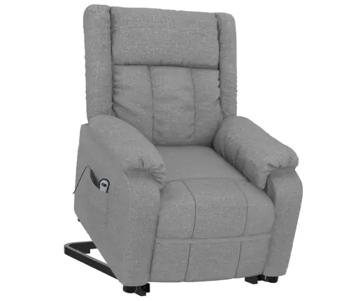 Atsistojantis Krėslas, Šviesiai Pilkos Spalvos, Audinys