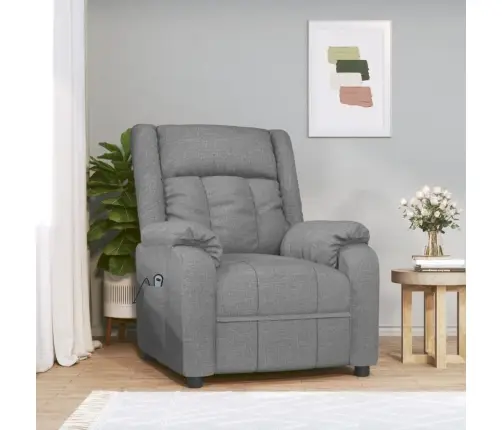 Atsistojantis Krėslas, Šviesiai Pilkos Spalvos, Audinys