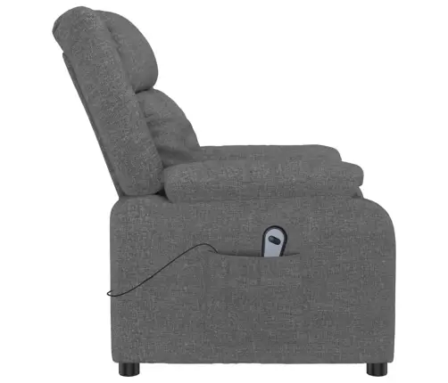 Atpūtas Krēsls, Paceļams, Tumši Pelēks Audums Vidaxl