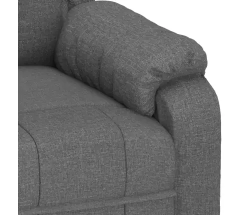 Atpūtas Krēsls, Paceļams, Tumši Pelēks Audums Vidaxl