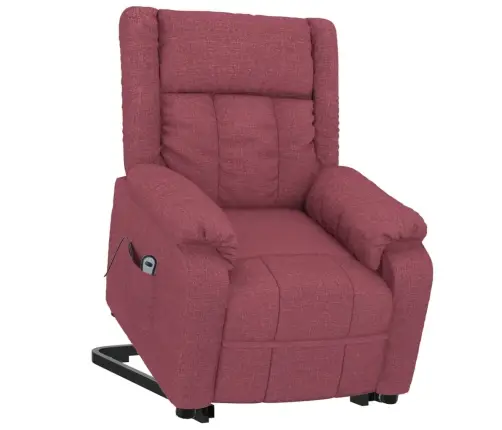 Atpūtas Krēsls, Paceļams, Vīnsarkans Audums Vidaxl