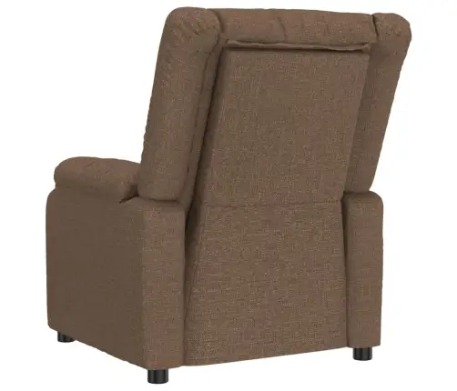 Atpūtas Krēsls, Paceļams, Brūns Audums Vidaxl