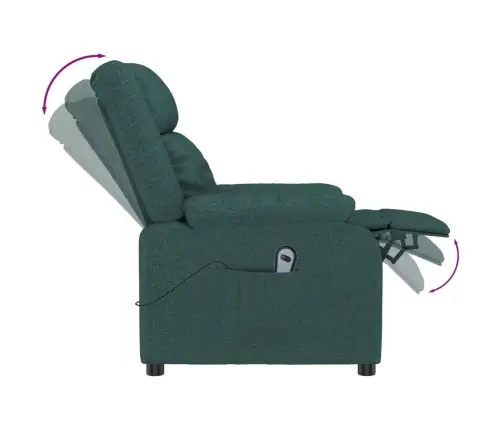 Püsti Tõusmist Toetav Tugitool, Tumeroheline, Kangas