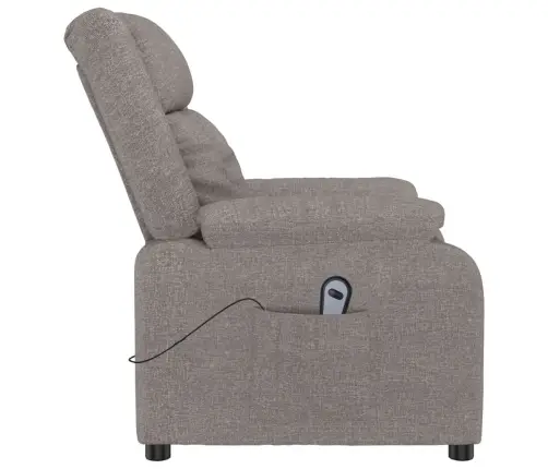 Püsti Tõusmist Toetav Tugitool, Pruunikashall, Kangas