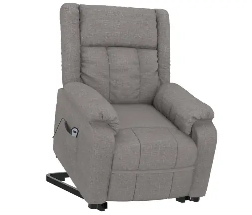 Püsti Tõusmist Toetav Tugitool, Pruunikashall, Kangas