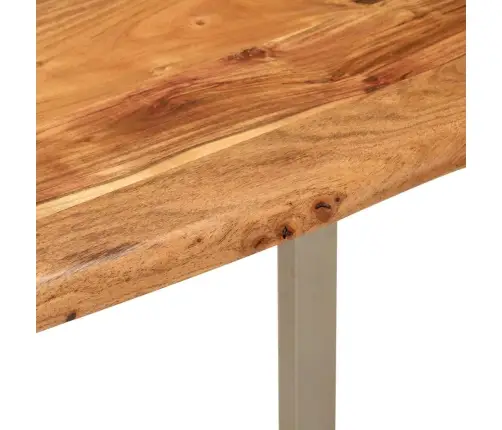 Virtuves Galds, 110X50X76 Cm, Akācijas Masīvkoks Vidaxl