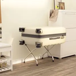 Bagāžas Plaukts Ar Atzveltni, Sudraba Krāsā, 56X39X52 Cm Vidaxl