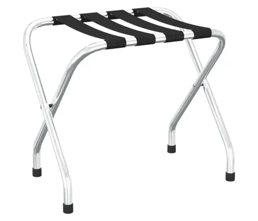 Bagāžas Statīvs, Melns Un Sudrabains, 56X40X49 Cm  Vidaxl