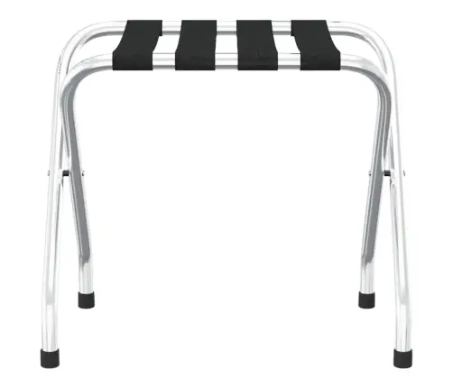 Bagāžas Statīvs, Melns Un Sudrabains, 56X40X49 Cm  Vidaxl