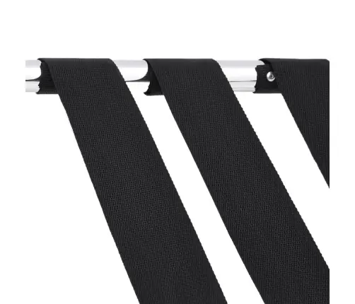 Bagāžas Statīvs, Melns Un Sudrabains, 56X40X49 Cm  Vidaxl