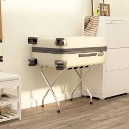 Bagāžas Statīvs, Melns Un Sudrabains, 56X40X49 Cm  Vidaxl