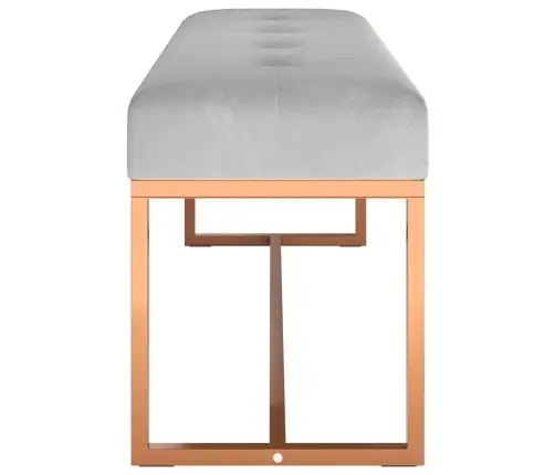 Suoliukas, Pilkos Spalvos, 110X36X45cm Aksomas