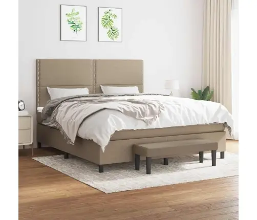 Kontinentaalvoodi Madratsiga, Pruunikashall, 180X200 cm Kangas