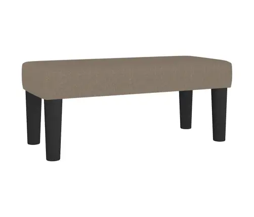 Lova Su Spyruoklėmis Ir Čiužiniu, Taupe, 90X190 cm Audinys