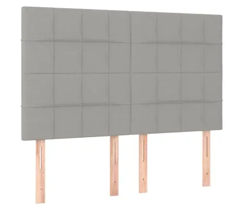 Kontinentaalvoodi Madratsiga, Helehall, 140X200 cm Kangas