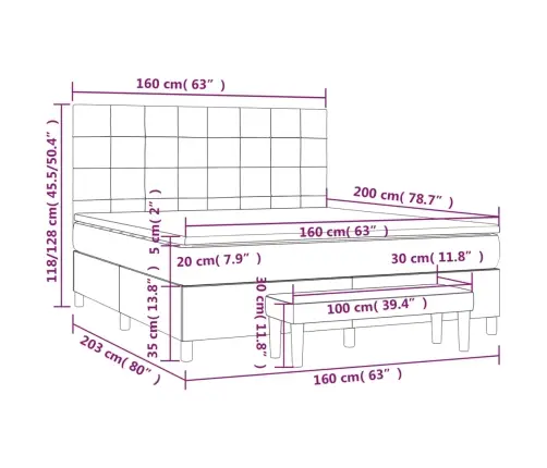 Kontinentaalvoodi Madratsiga, Sinine, 160X200 cm Kangas