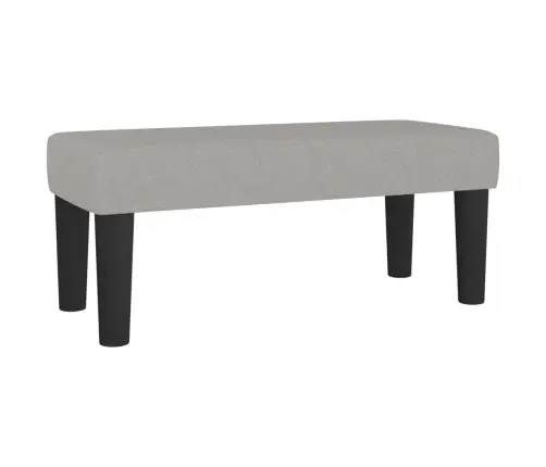 Atsperu Gulta Ar Matraci, Gaiši Pelēka, 90X190 Cm, Audums Vidaxl