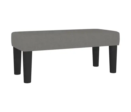 Atsperu Gultas Rāmis Ar Matraci, Tumši Pelēka Audums, 100X200Cm Vidaxl