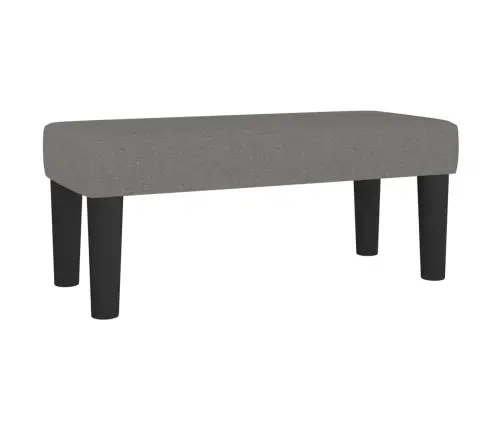 Atsperu Gulta Ar Matraci, Tumši Pelēka Audums, 120X200Cm Vidaxl