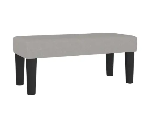 Lova Su Spyruoklėmis Ir Čiužiniu, Pilka, 80X200cm Audinys